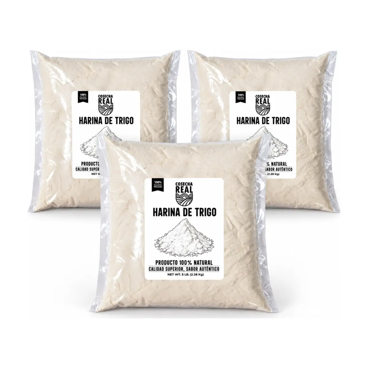 Harina de trigo Cosecha Real (3 x 2.26 kg / 5 lb)