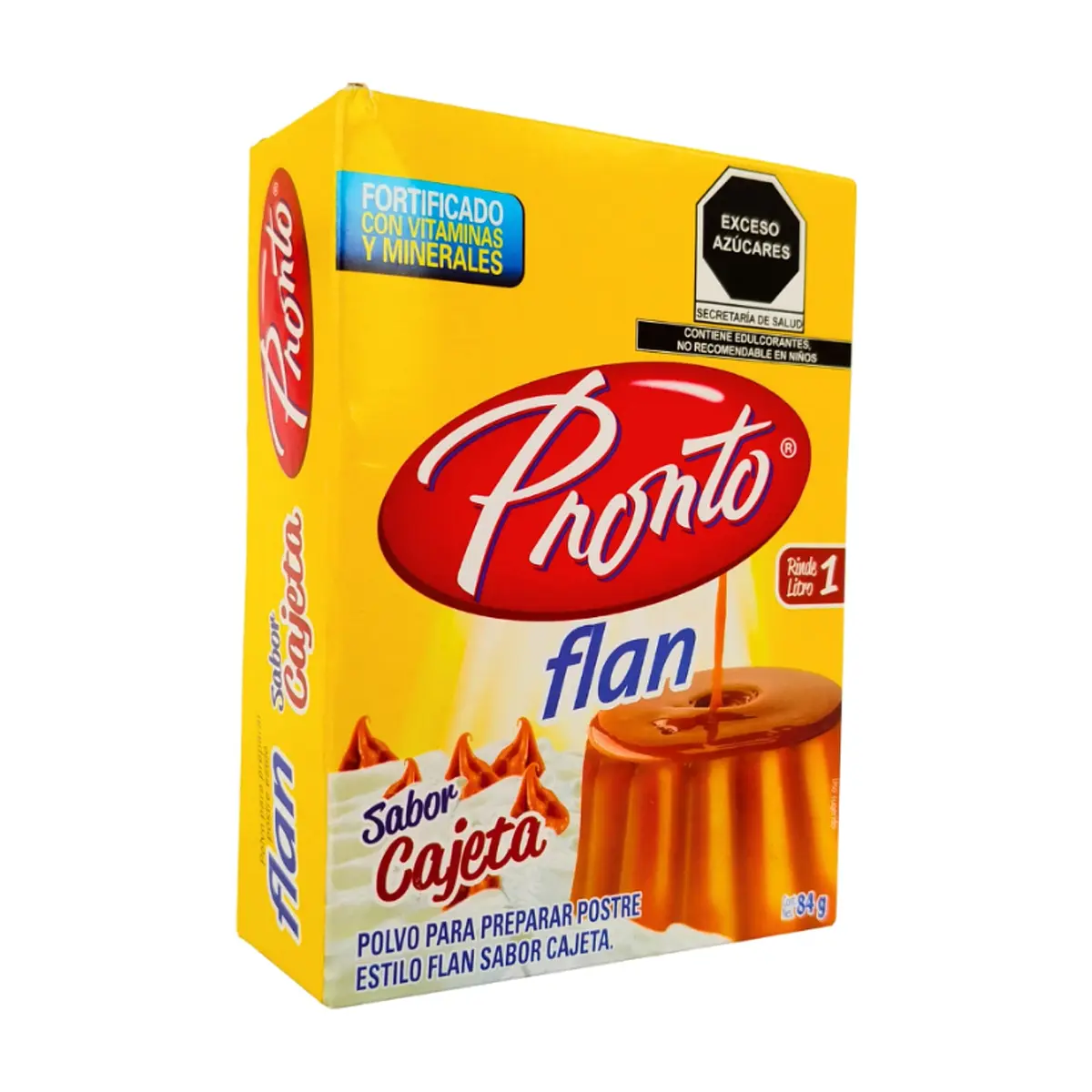 Polvo para preparar postres estilo flan con sabor cajeta Pronto (84 g / 2.96 oz) - Thumbnail 2