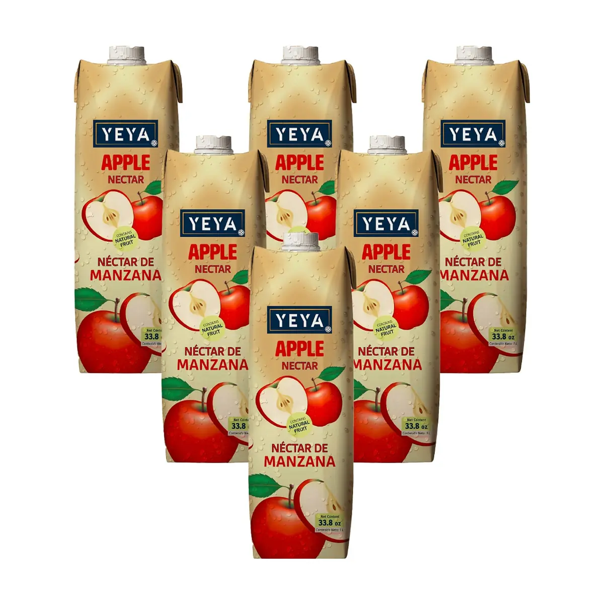 Néctar de manzana YEYA ( 6 x 1 L / 33.8 fl oz)