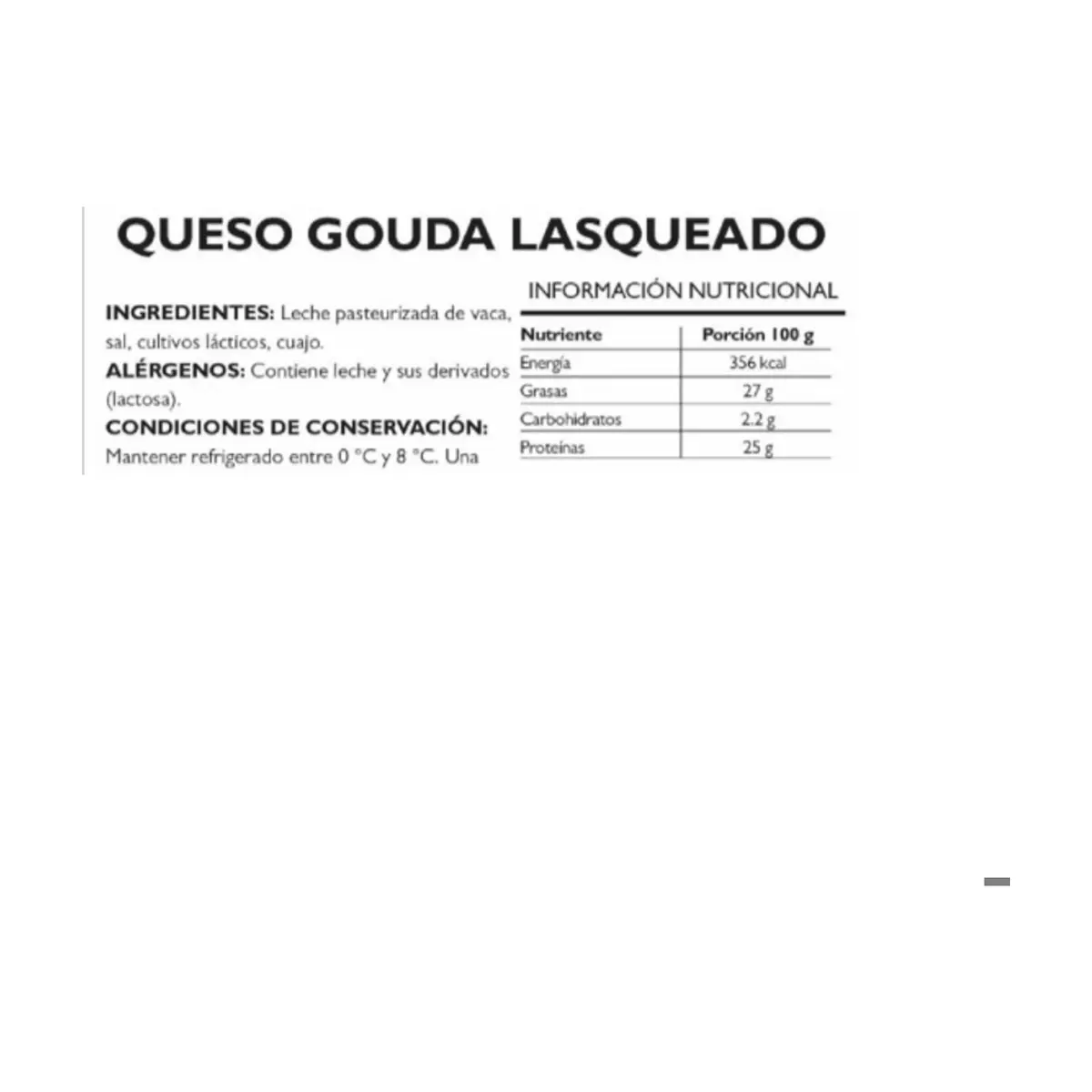 Queso gouda lasqueado Pruébalo (500 g / 1.10 lb) - Thumbnail 3