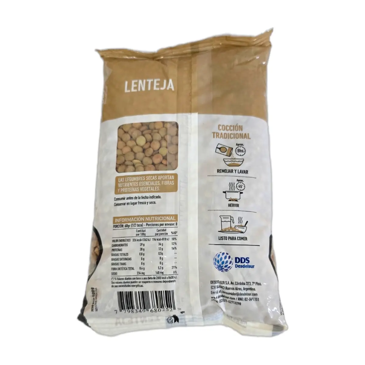 Lentejas DDS Desdelsur (500 g / 1.10 lb) - Thumbnail 2
