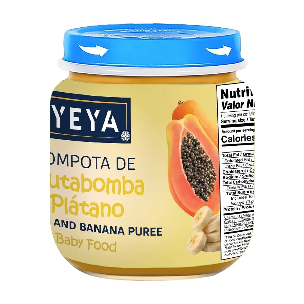 Compota de frutabomba y plátano YEYA (113 g / 4 oz) - Thumbnail 3
