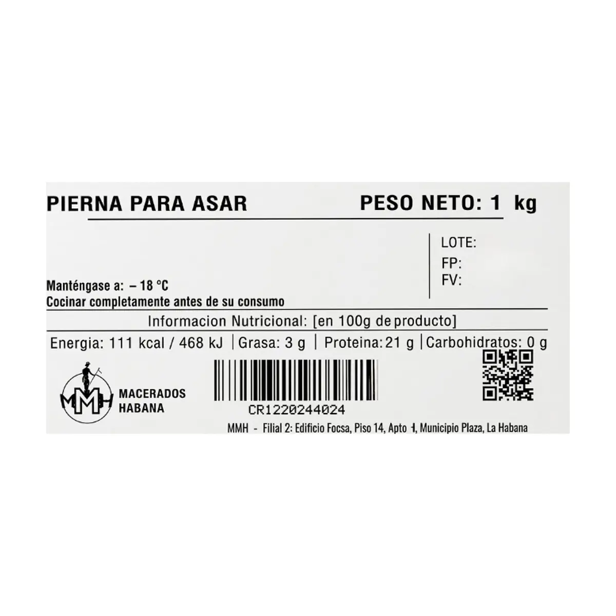 Pierna de res para asar Macerados Habana (1 kg / 2.2 lb) - Thumbnail 3