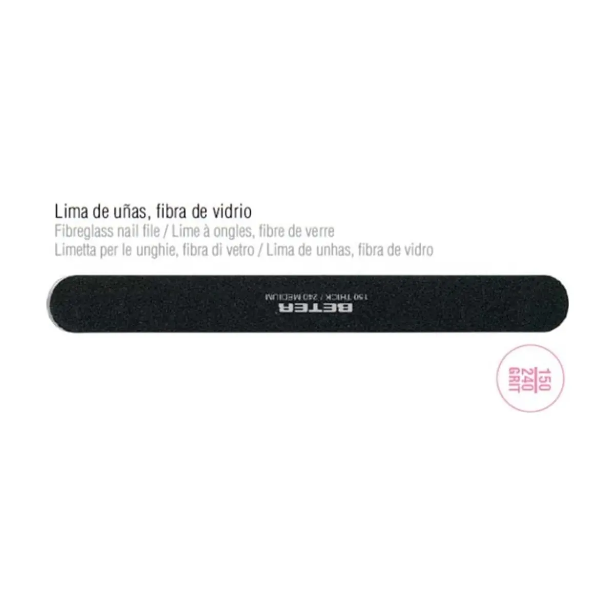 Lima de Uñas Fibra de Vidrio 150/240 Grit BBC