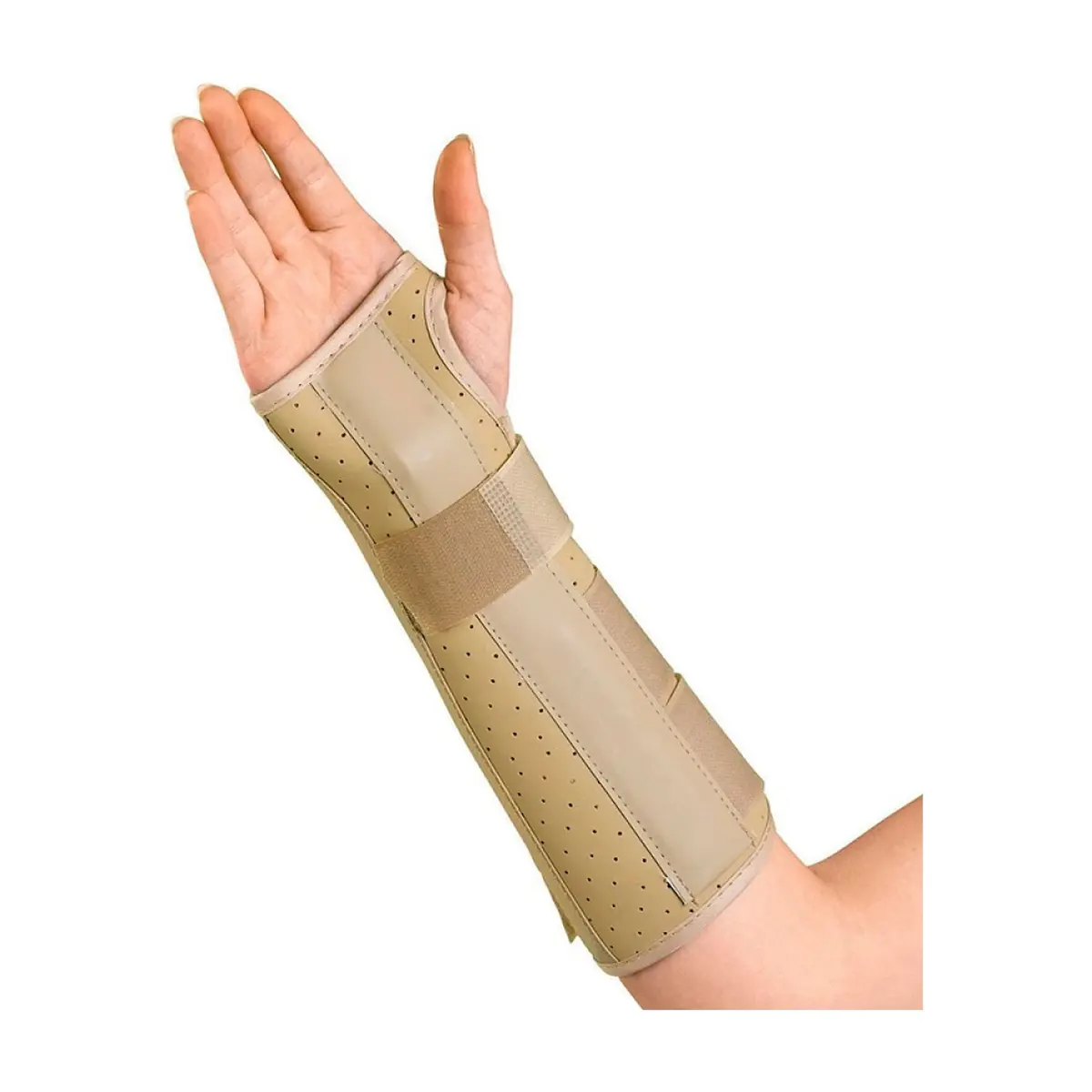 Férula de vinilo para muñeca y antebrazo izquierdo (Talla: M)