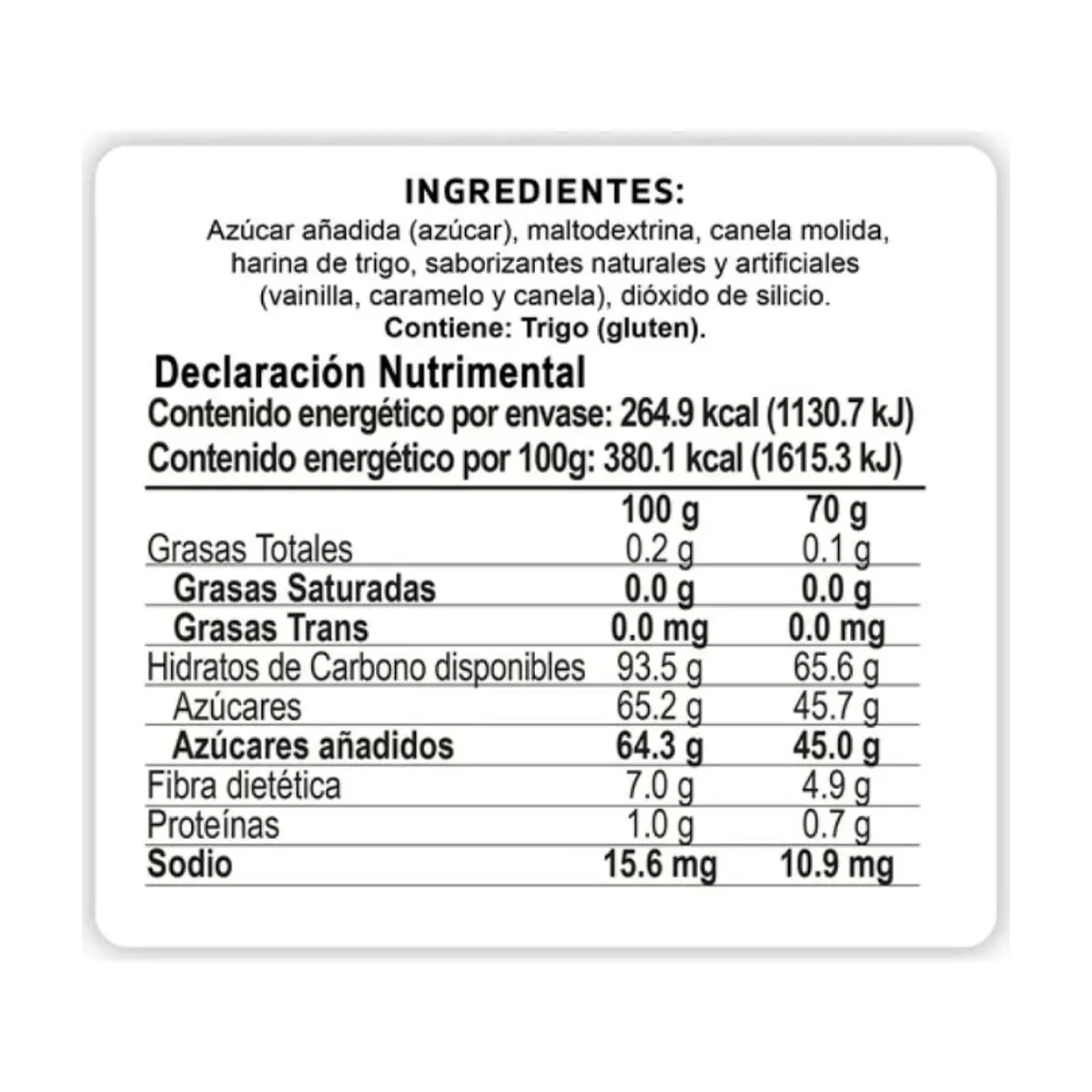 Sazonador sabor canela Pragná (70 g / 2.47 oz) - Thumbnail 3