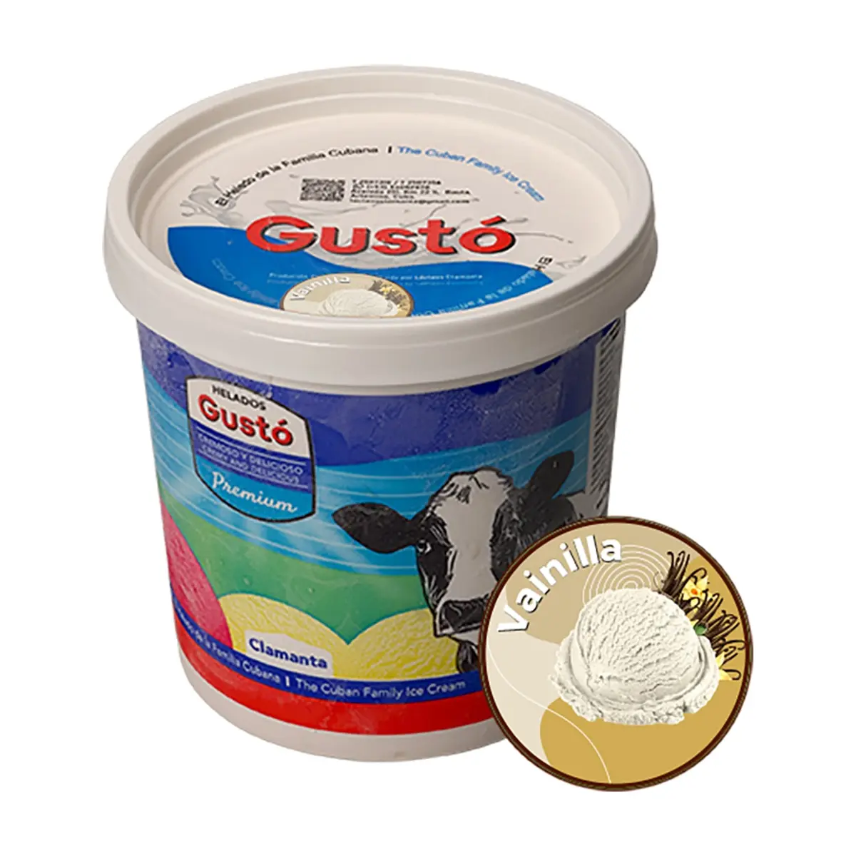 Helado Premium de vainilla Gustó (1 L) - Miniatura 2