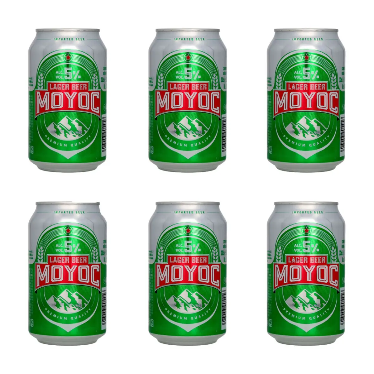 Cerveza lager Moyoc (6 x 330 ml)
