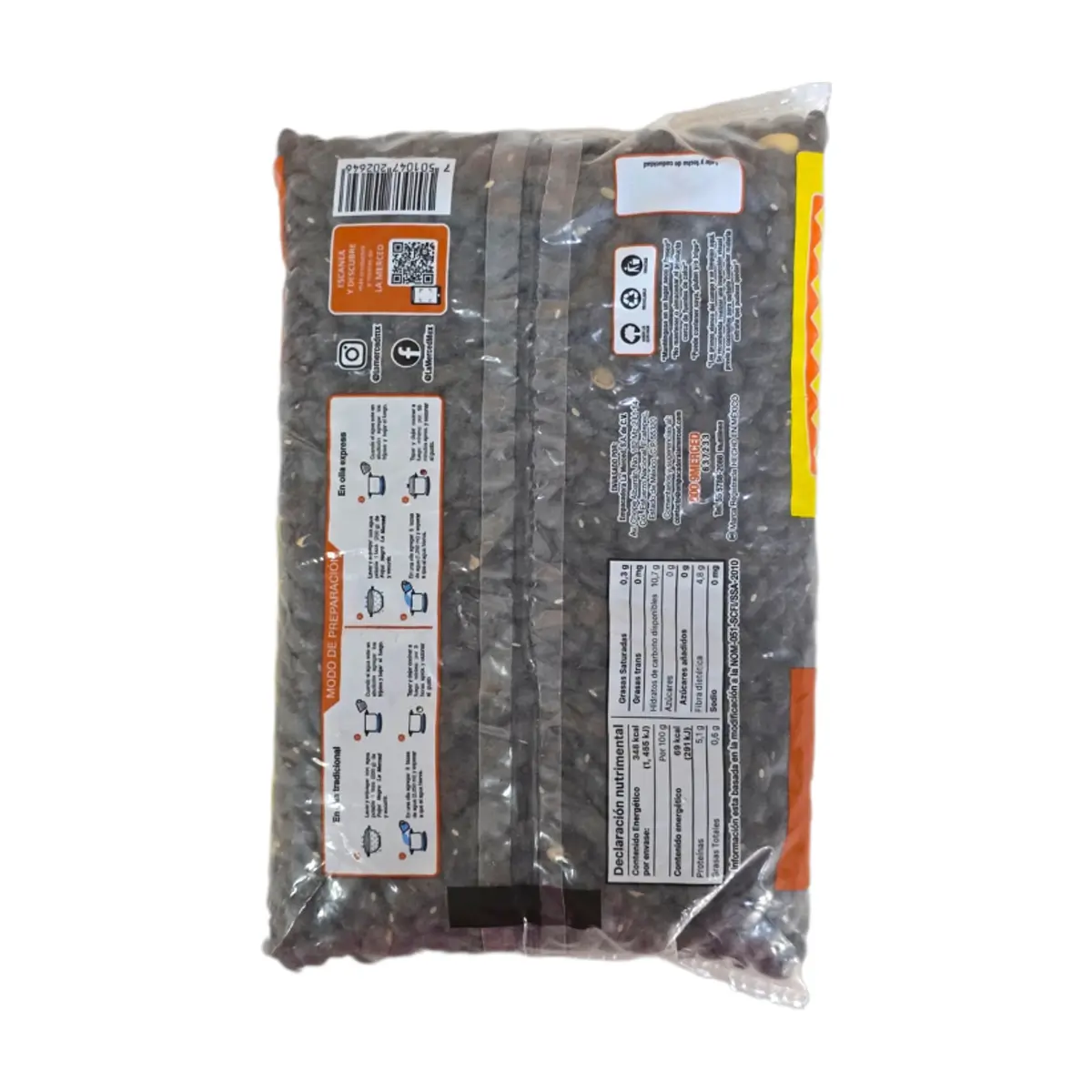 Frijol negro La Merced (500 g / 1.1 lb) - Thumbnail 4