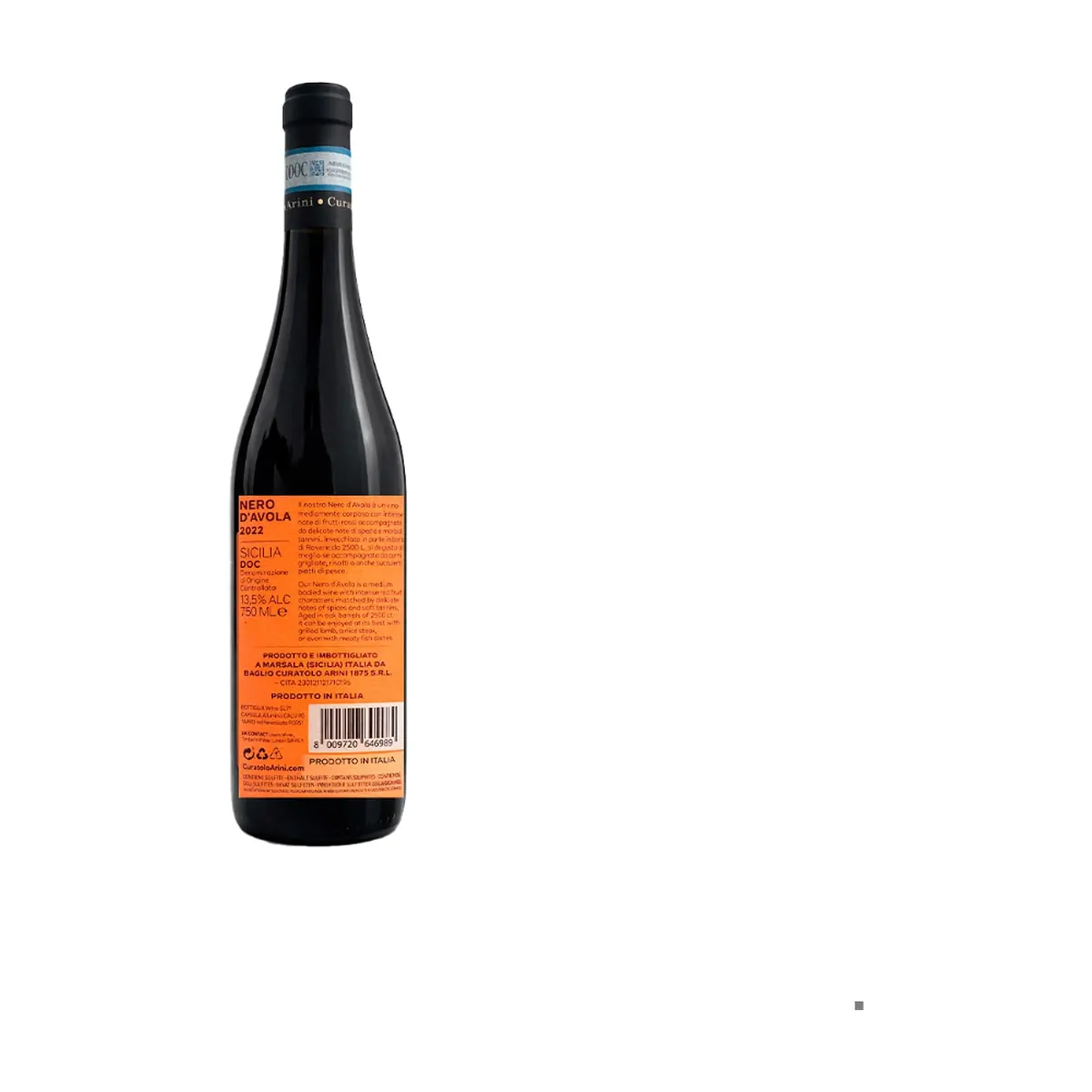 Vino Tinto Nero d’Avola Curatolo Arini (750 ml) - Thumbnail 3