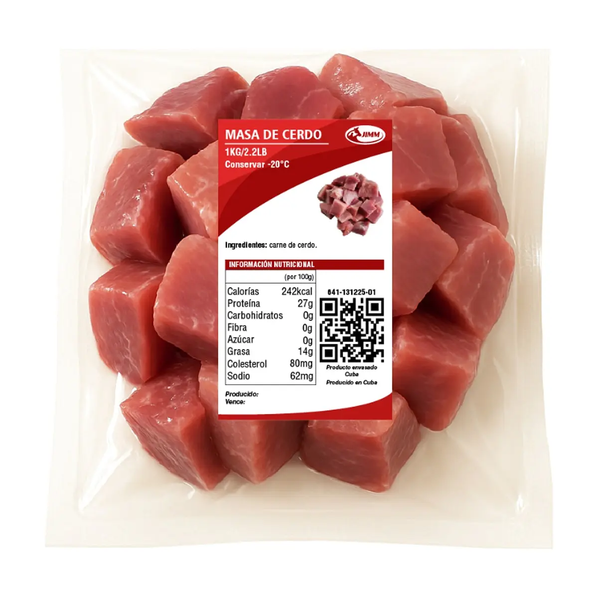 Masas de cerdo Jimm (1 kg / 2.2 lb)