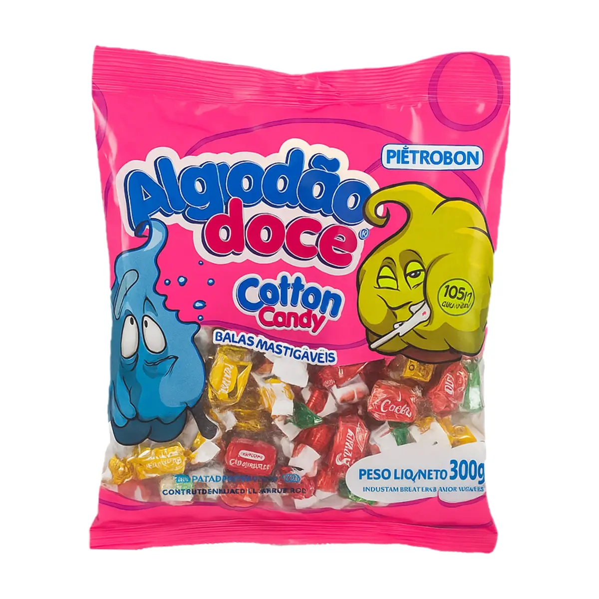Caramelos suaves de algodón de azúcar Pietrobon (300 g / 10.58 oz)