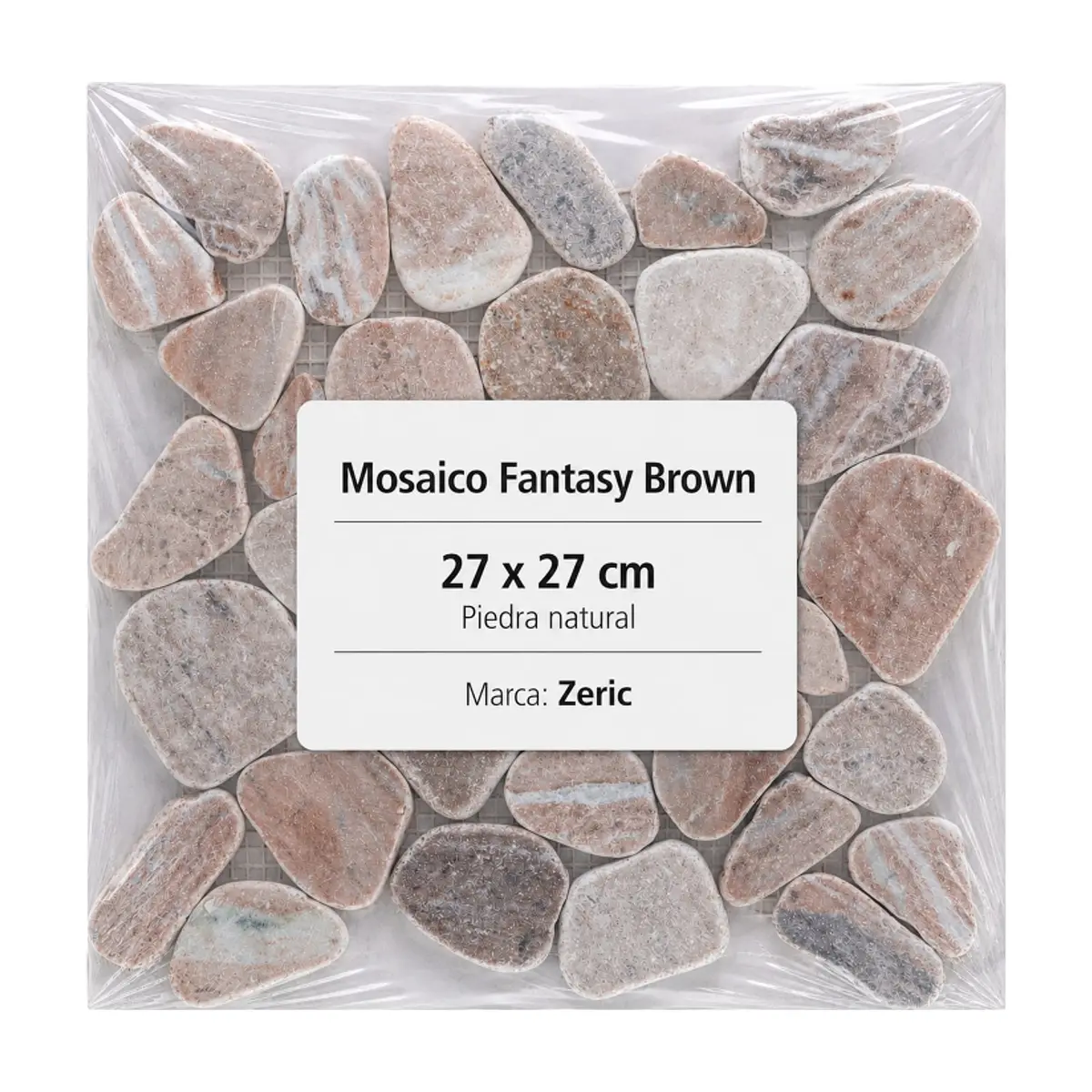 Caja de losas - Mosaico Fantasy Brown 27 x 27 cm – piedra natural Zeric (10 U) - Thumbnail 2