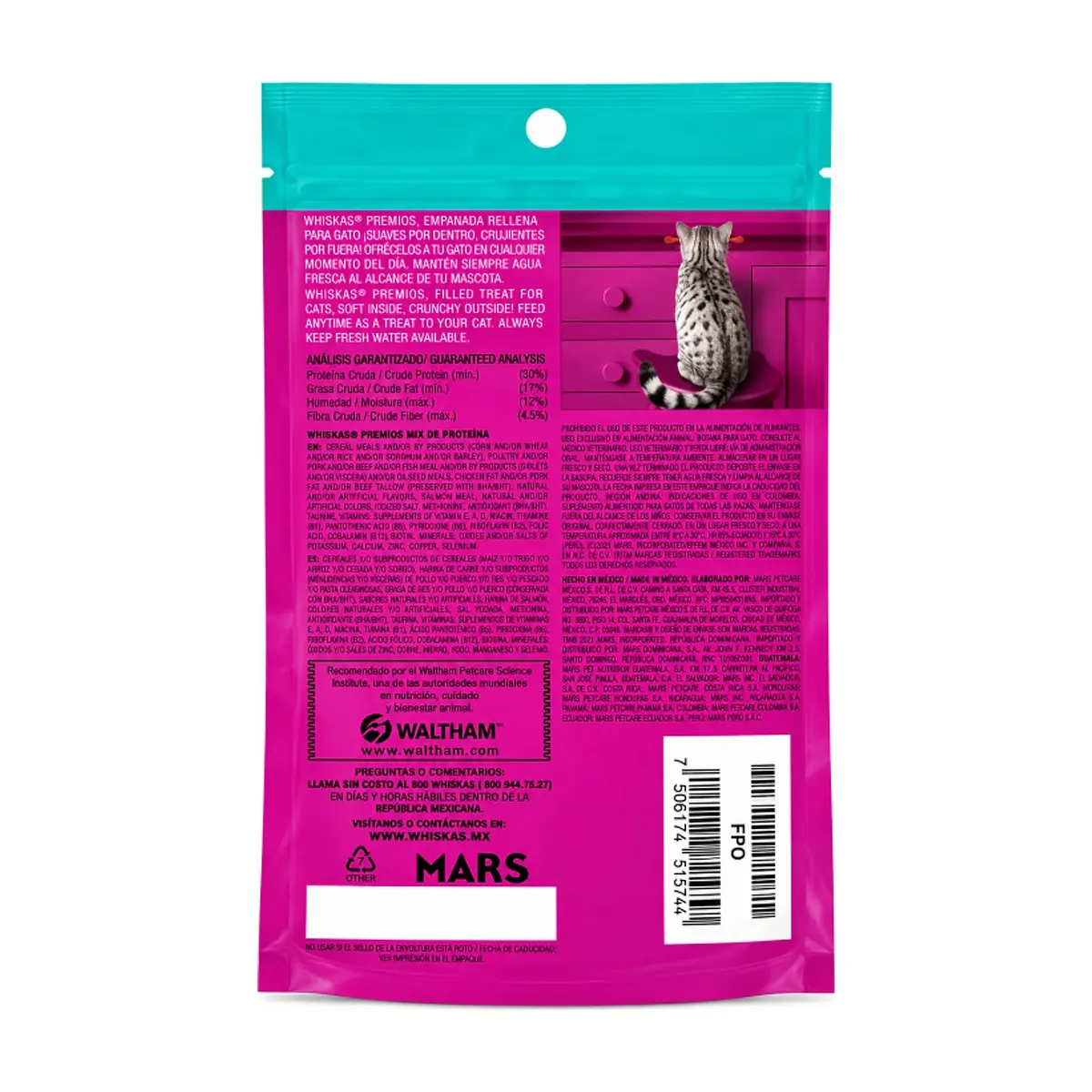 Botana premios para gatos mix de proteína Whiskas (30 g / 1.05 oz) - Miniatura 3