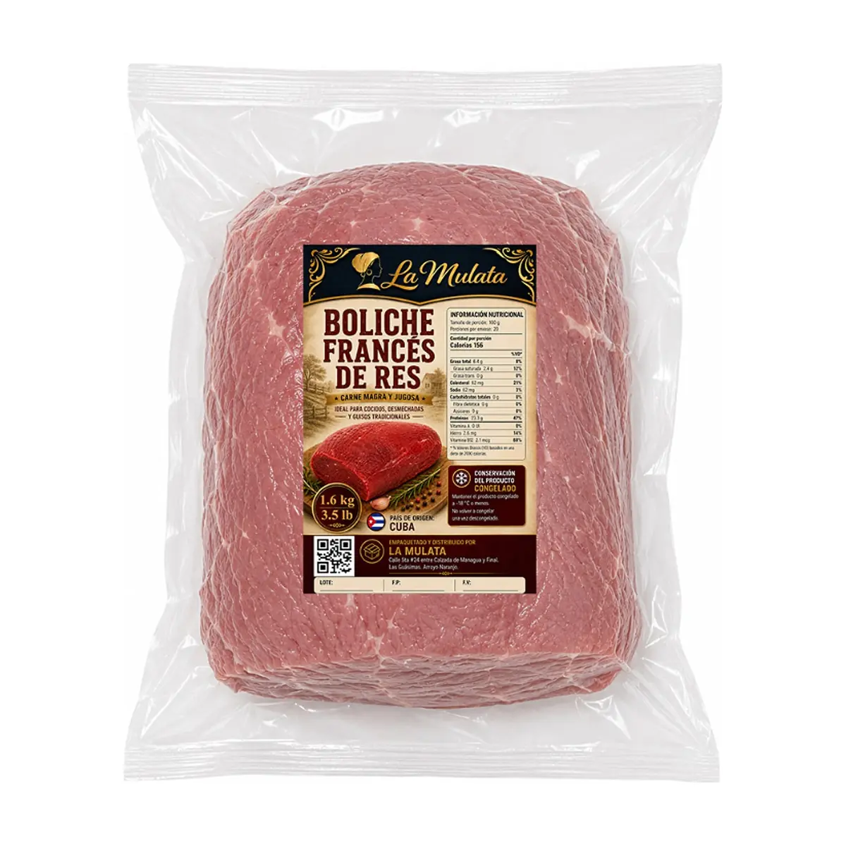 Boliche francés de res La Mulata (1.6 kg / 3.5 lb)
