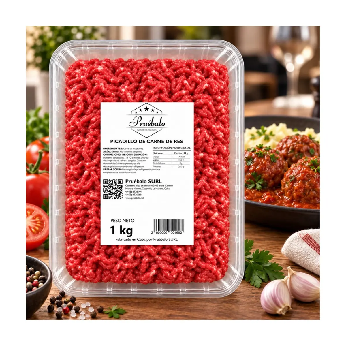 Picadillo de res Pruébalo (1kg / 2.2 lb) - Thumbnail 4