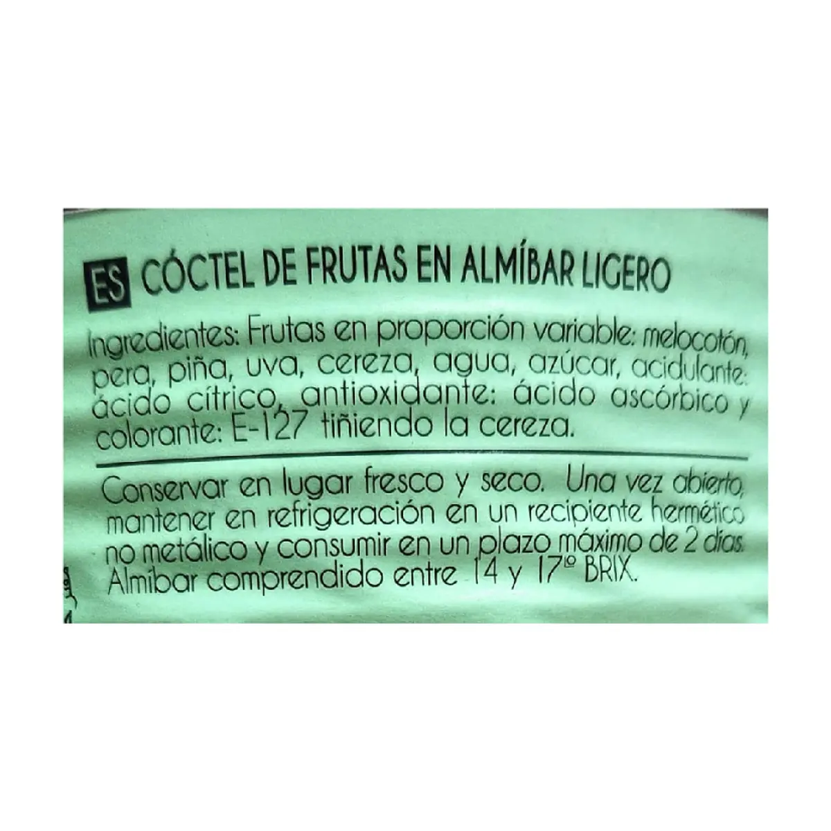 Cóctel de frutas en almíbar ligero Mocitos (2.65 kg / 5.83 lb) - Miniatura 4