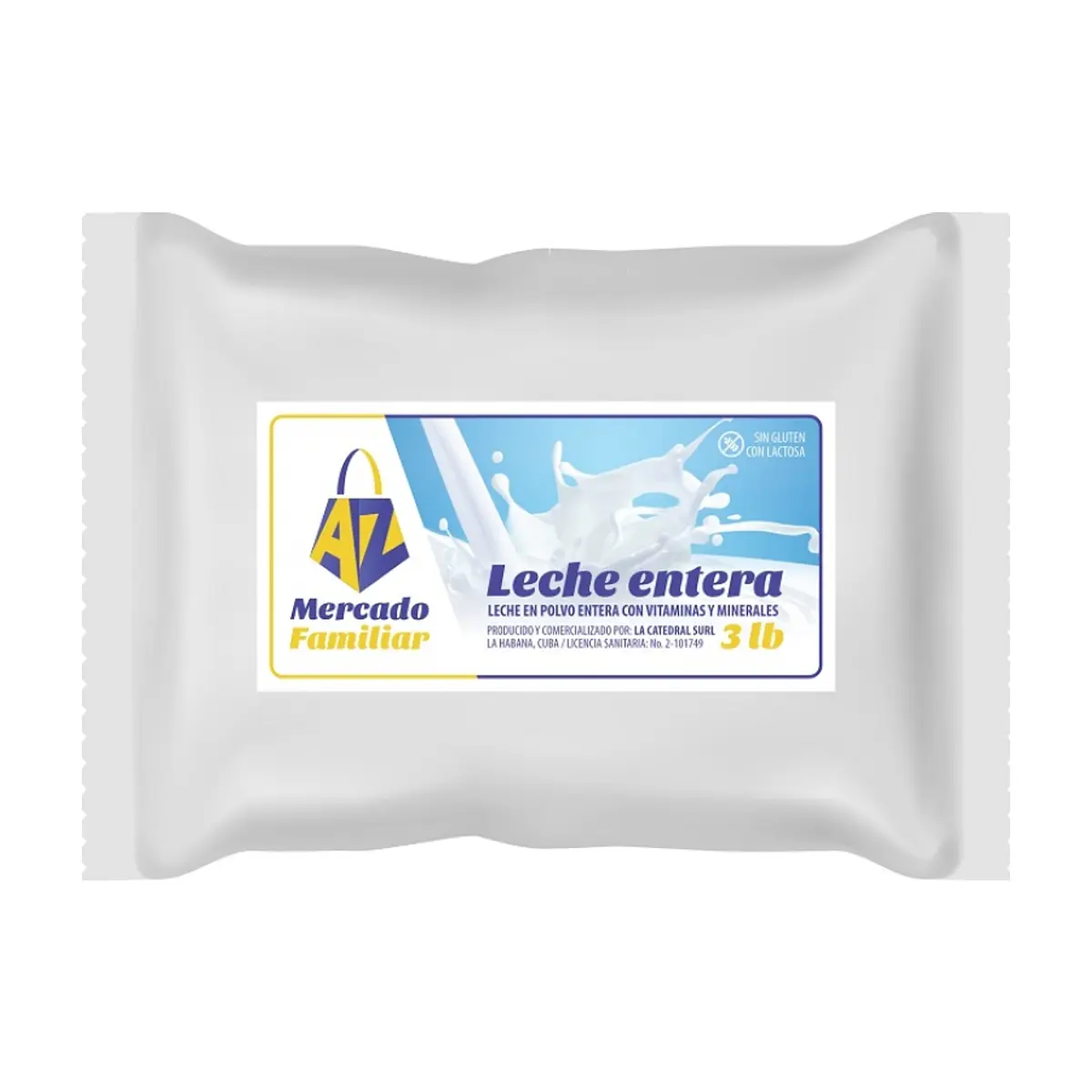 Leche entera AZ Mercado-Familiar (1.36 kg / 3 lb)