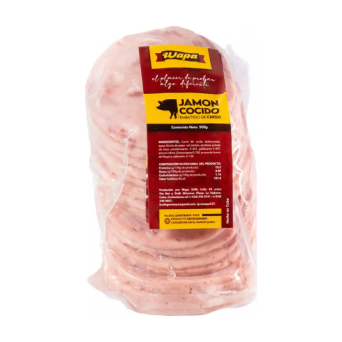 Jamón cocido lasqueado Wapa (500 g / 1.1 lb) - Thumbnail 4
