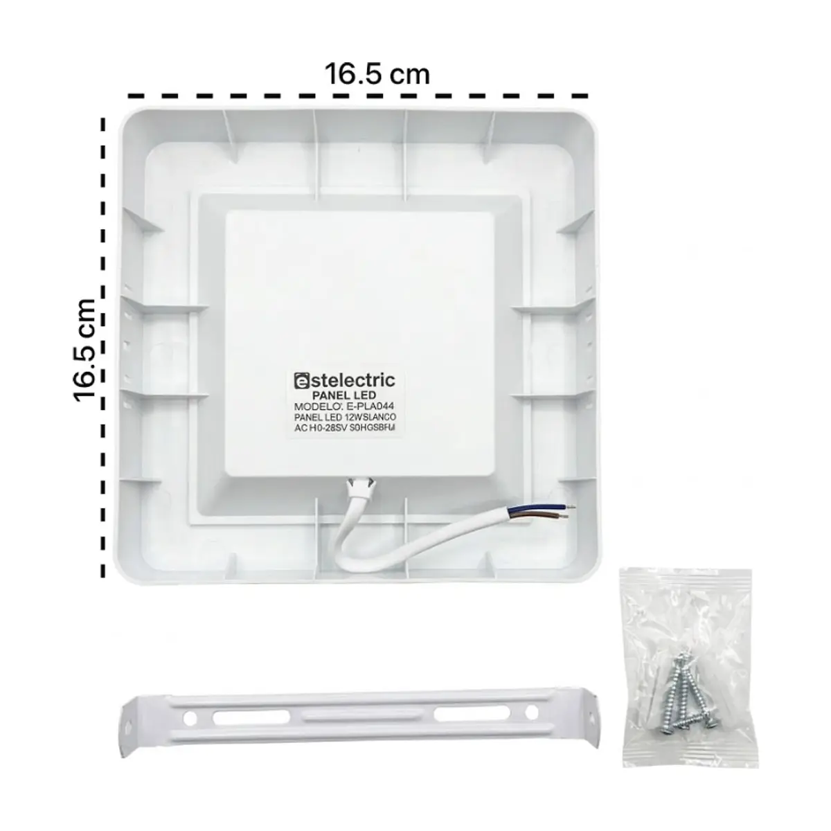 Panel led 12W apto para todo tipo de techo Estelectric E-PL4044 - Miniatura 2