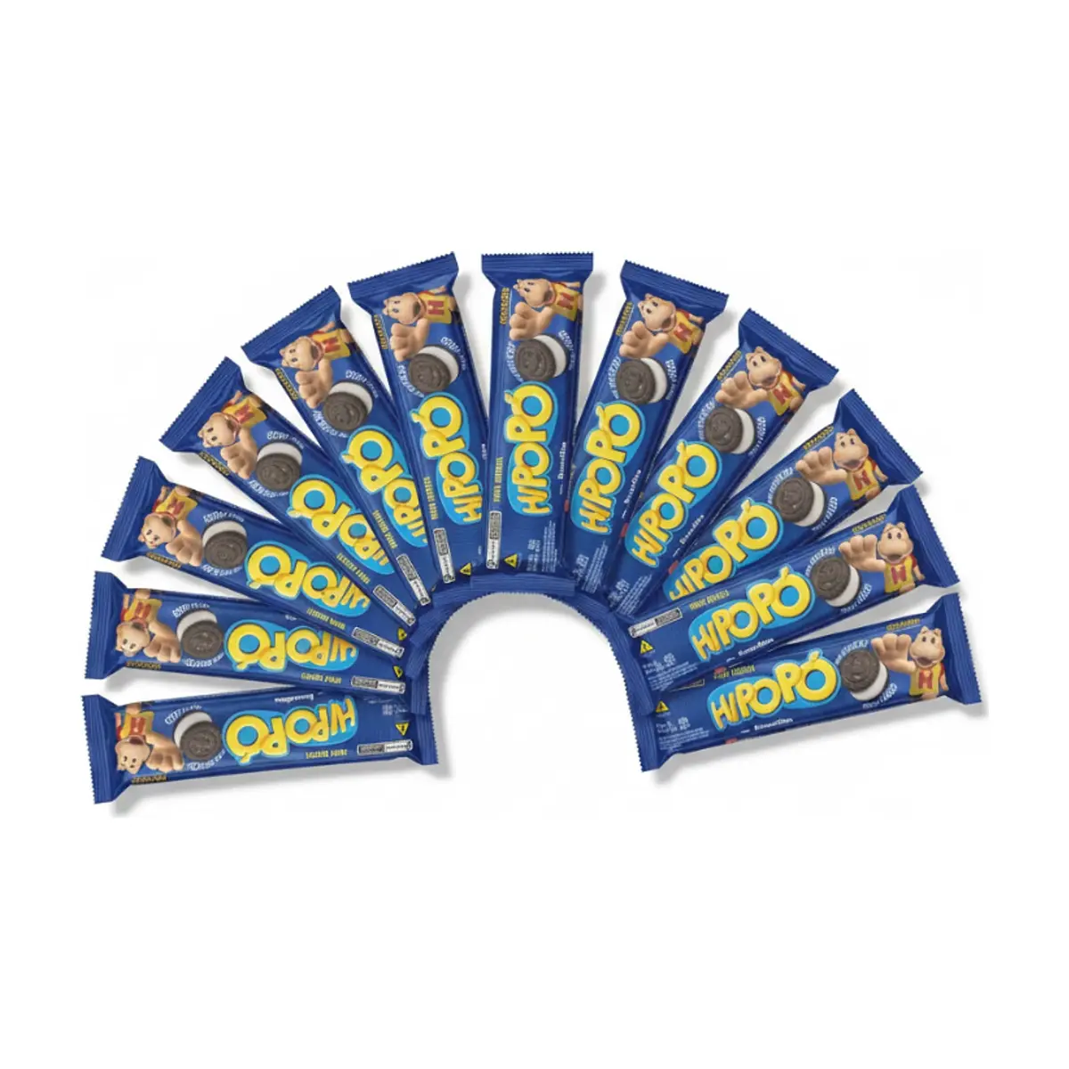 Galletas rellenas sabor vainilla Hipopó (12 x 80 g / 2.82 oz)