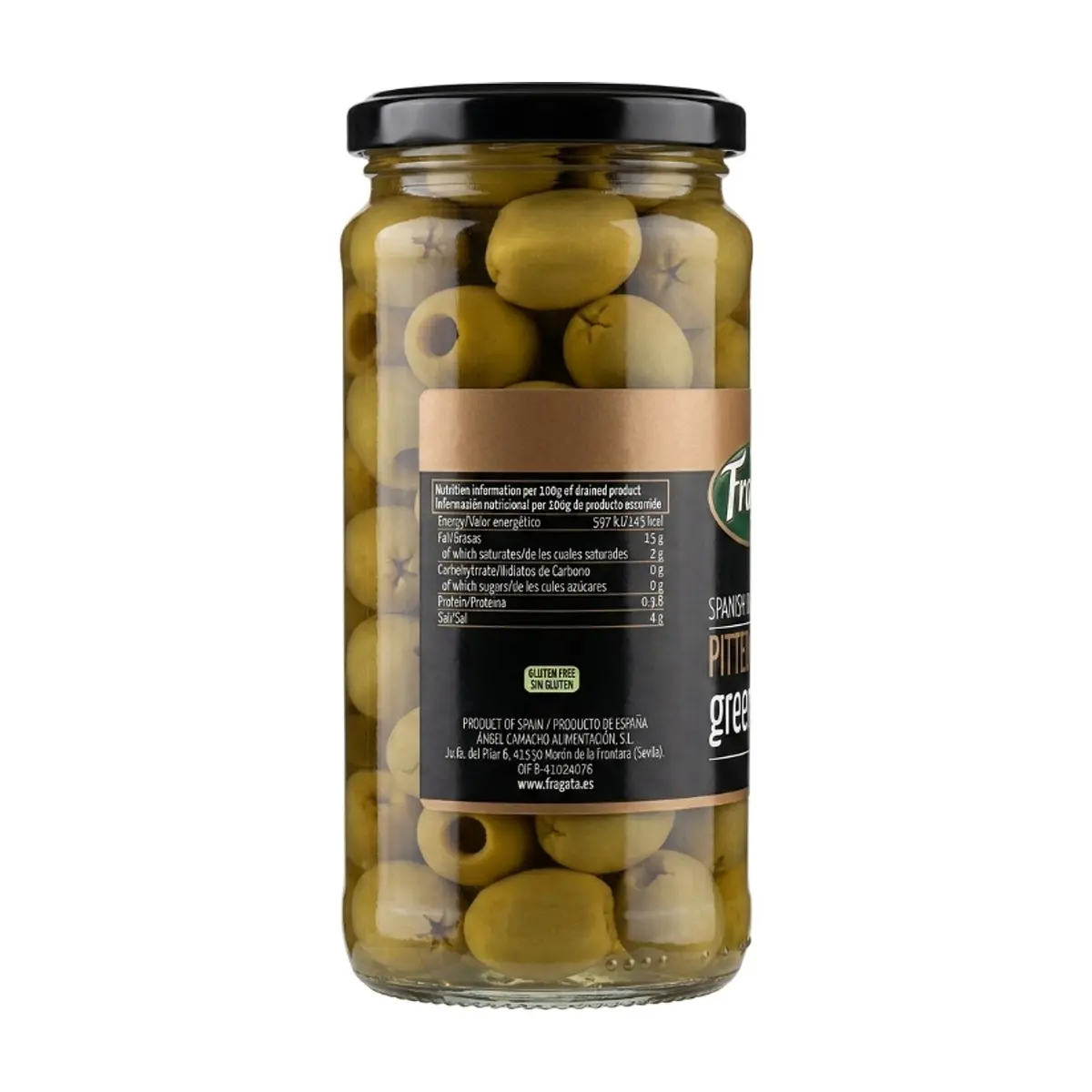 Aceitunas hojiblanca verdes sin hueso Fragata (330 g / 11.64 oz) - Thumbnail 3