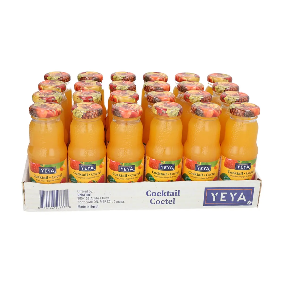 Jugo de coctel de frutas Yeya (24 x 200 ml)