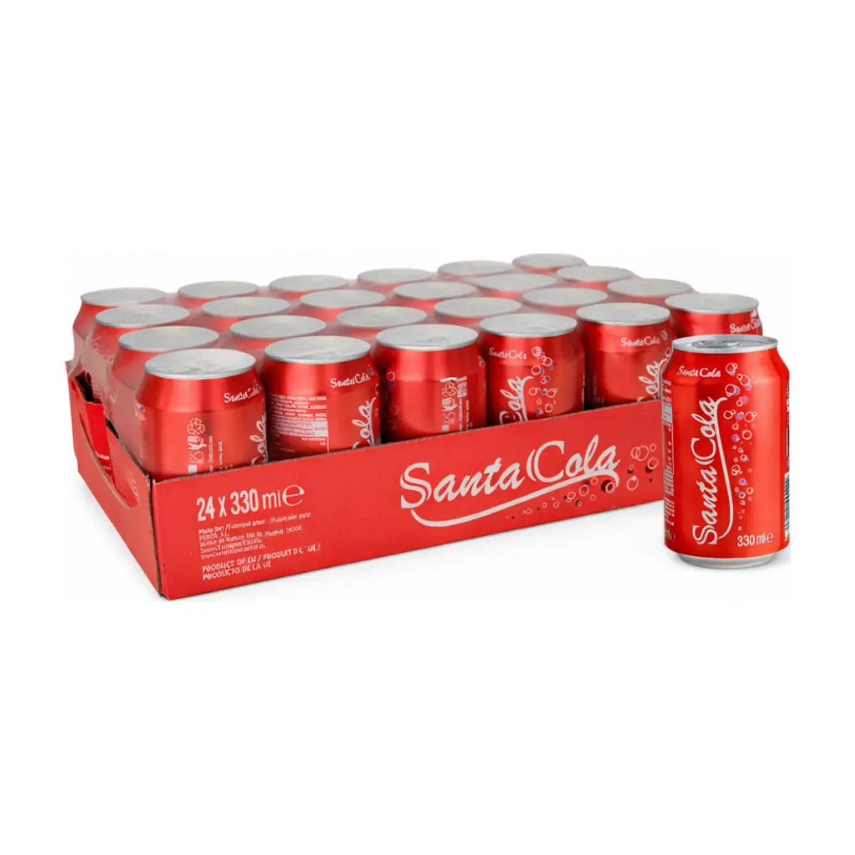 Refresco gaseado de cola SantaCola (24 x 330 ml)