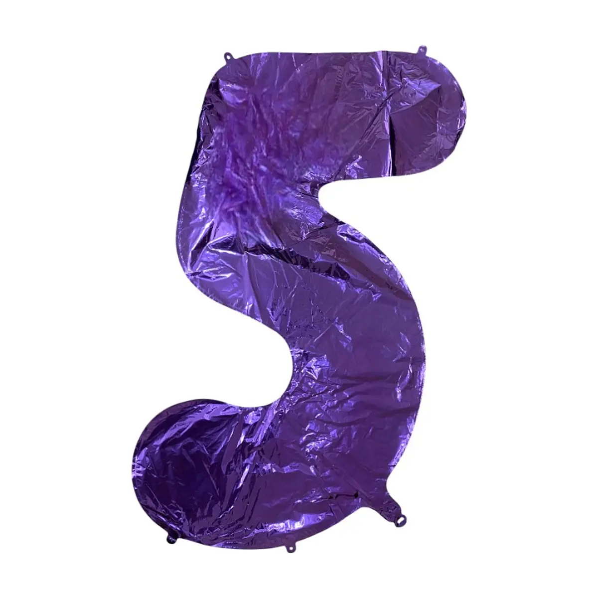 Globo morado número 5 de 32 pulgadas Balloon - Thumbnail 3