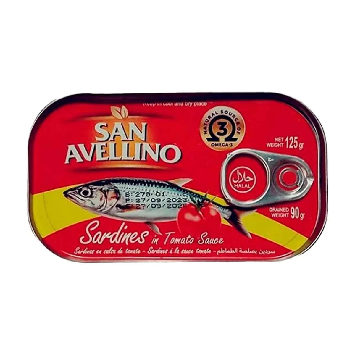Sardinas en Salsa de Tomate (125 g) SAN AVELLINO