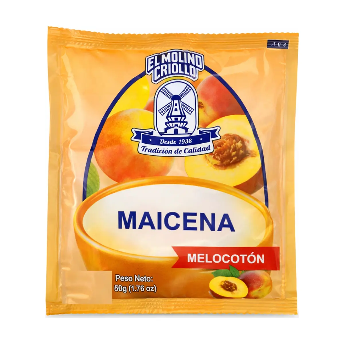 Maicena sabor melocotón El Molino Criollo (50 g / 1.76 oz)