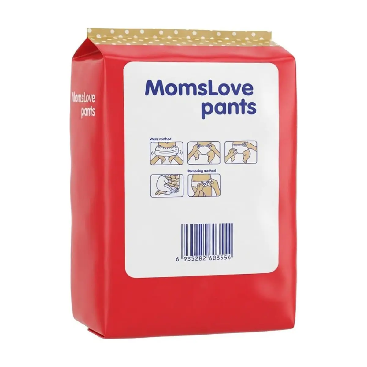 Paquete de pañales desechables talla M Momslove (25 U) - Thumbnail 4