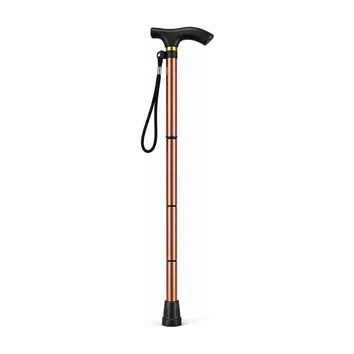 Bastón ajustable plegable de aleación de aluminio color cobre P53 CA (1 U) - Miniatura 2