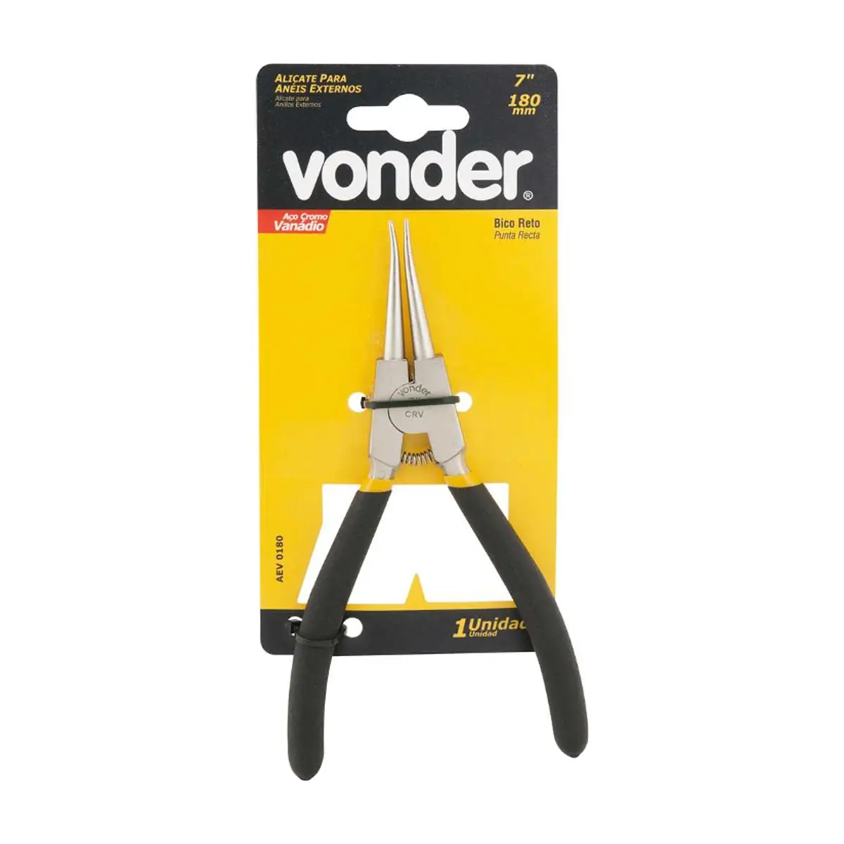 Alicate para anillos exteriores punta recta 7" Vonder - Thumbnail 4