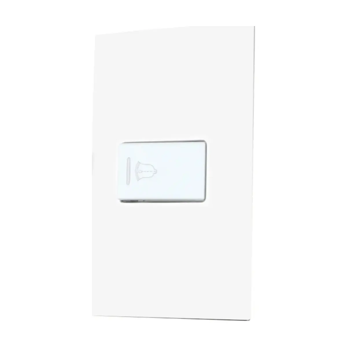 Placa con timbre color blanco de 1/3 Surtek P418B