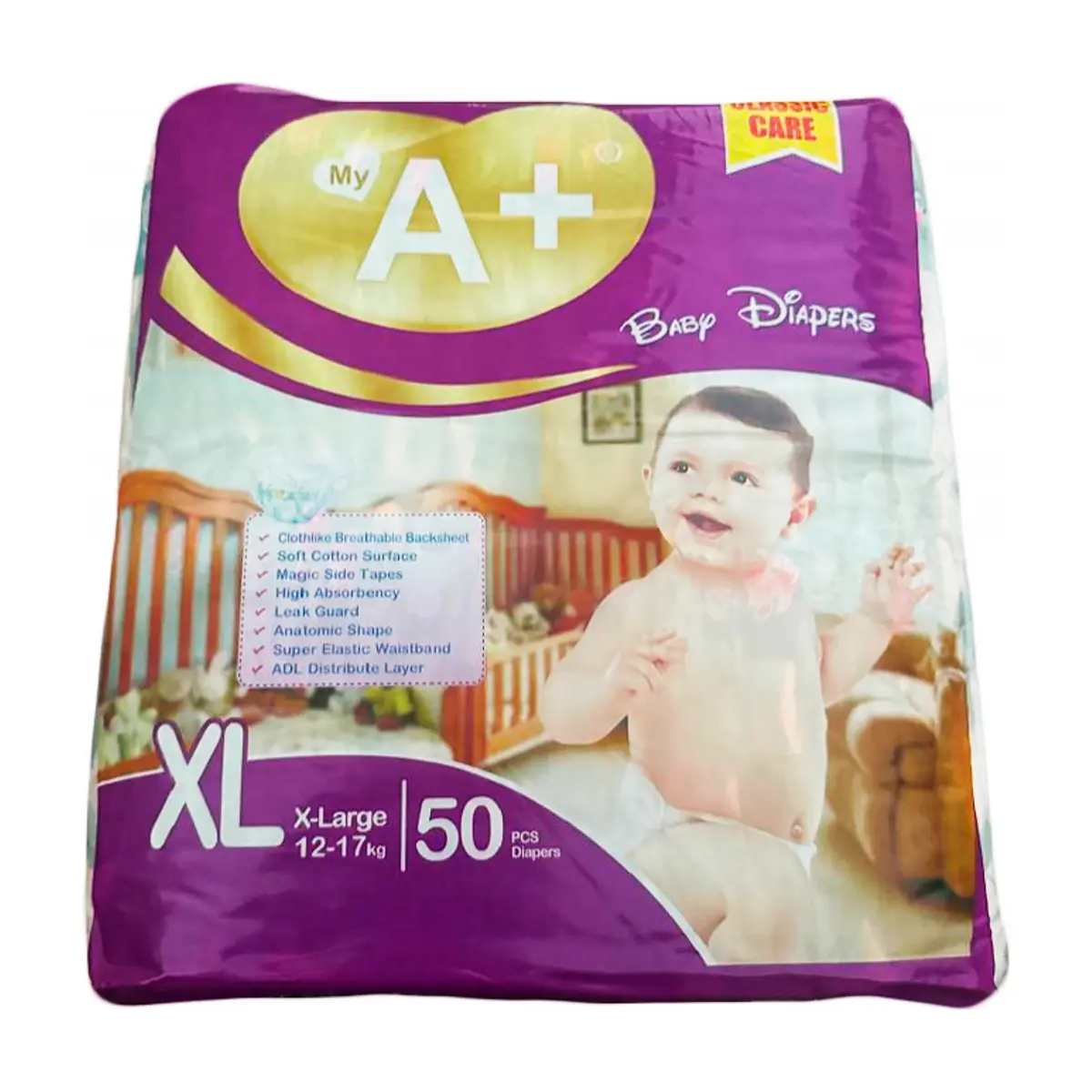 Pañales desechables - culeros - para bebé etapa 4 - Talla XL (50 U)