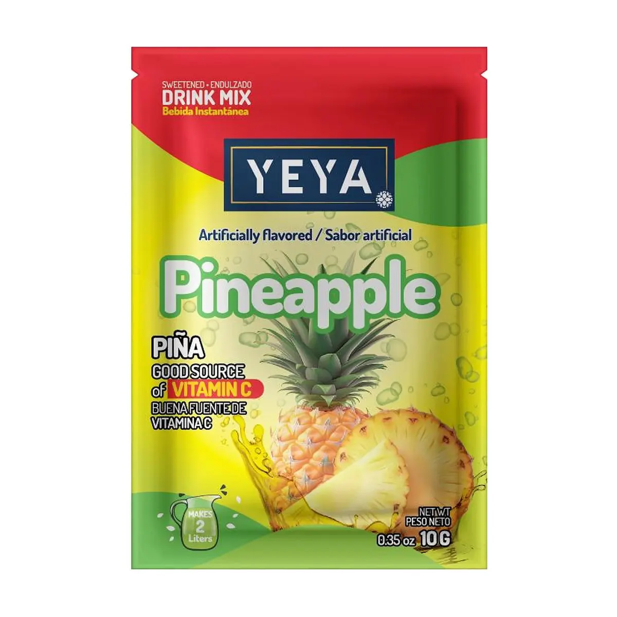 Refresco instantáneo sabor piña YEYA (10 g / 0.35 oz)