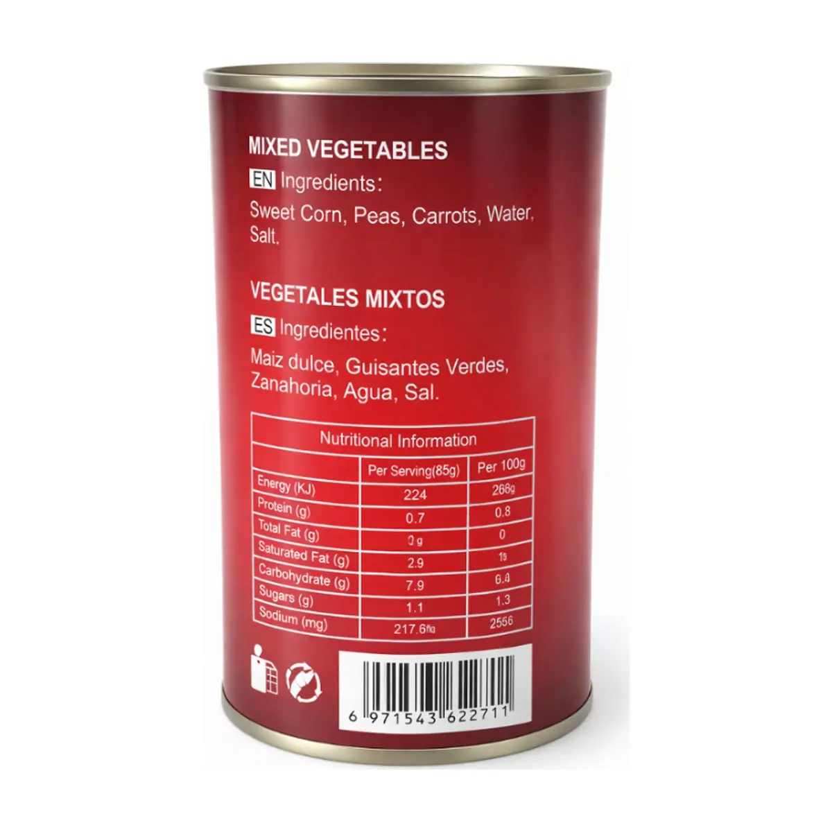Vegetales mixtos La Sabrosa (425 g / 15 oz) - Miniatura 3