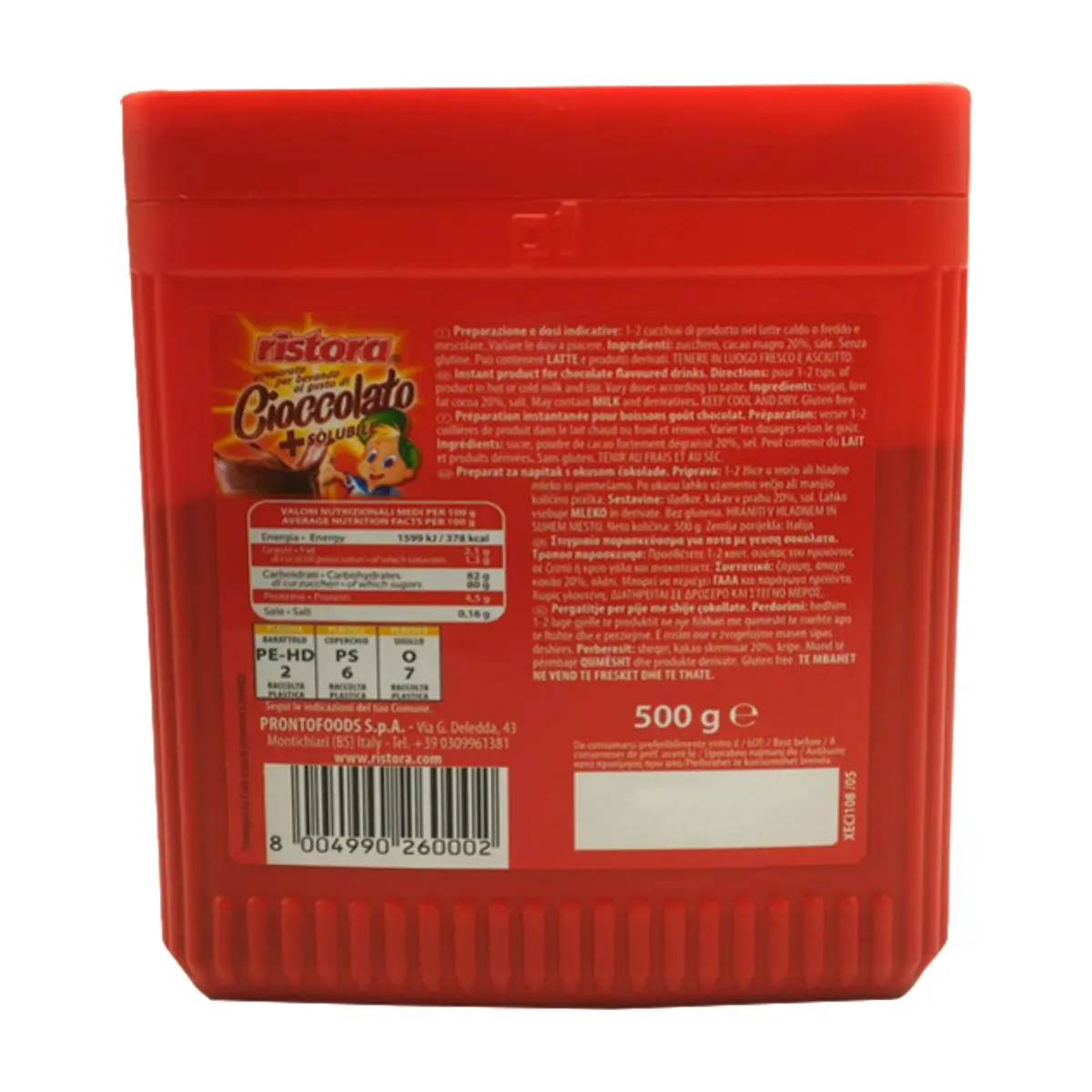 Chocolate en polvo Ristora (500 g / 1.1 lb) - Thumbnail 2