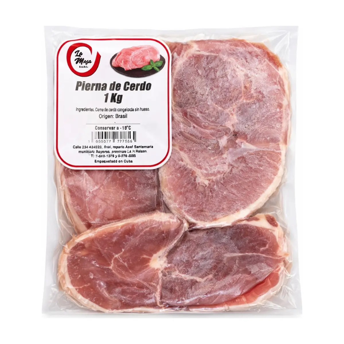 Pierna de cerdo en filetes sin hueso La Masa (1 kg / 2.2 lb) - Miniatura 2