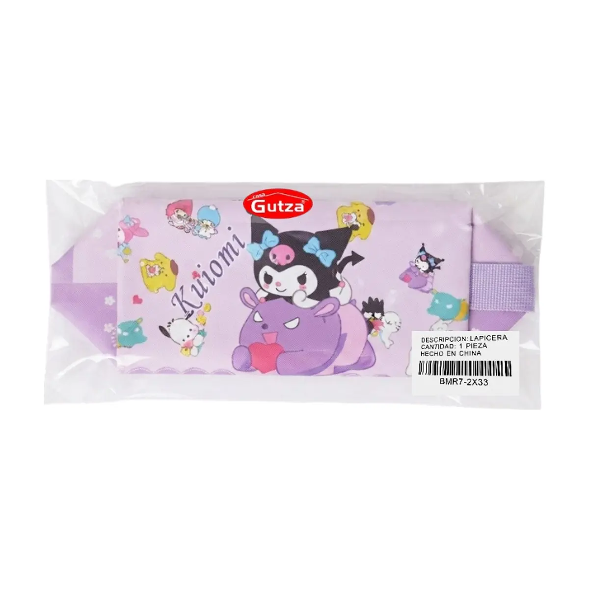 Lapicera o cartuchera rectangular con diseño de Kuromi y Sanrio Friends Gutza - Miniatura 2