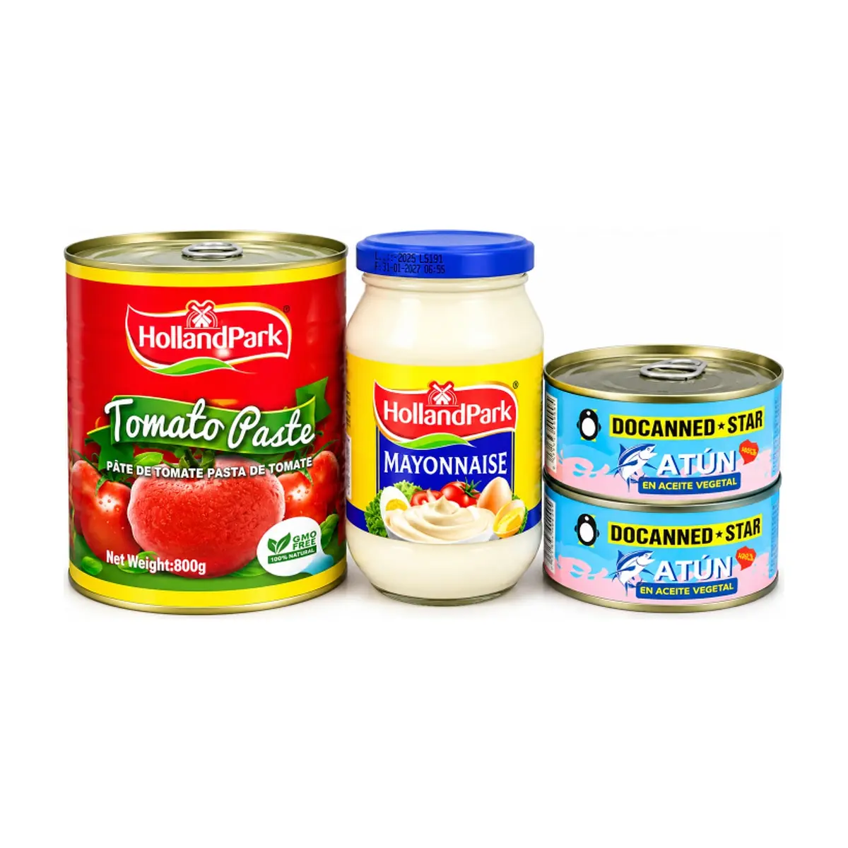 Combo de atún + mayonesa + pasta de tomate. - Imagen 1