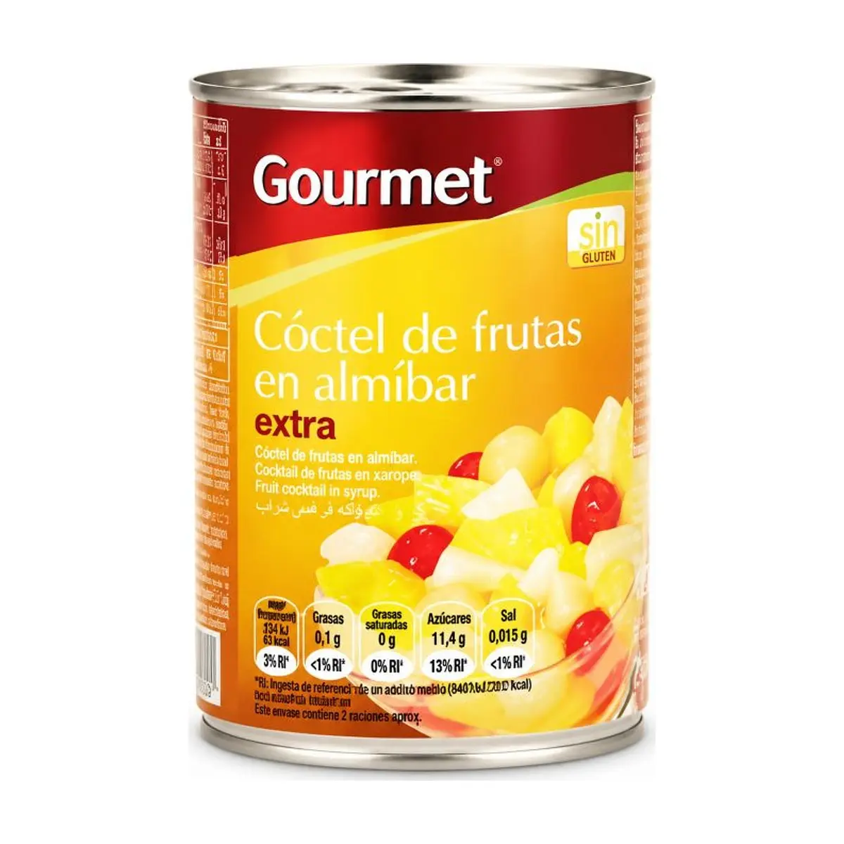 Cóctel Frutas Almíbar (420g) GOURMET
