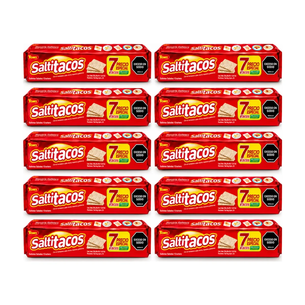 Galletas saladas Tomy Saltitacos (10 x 595 g / 1.3 lb)