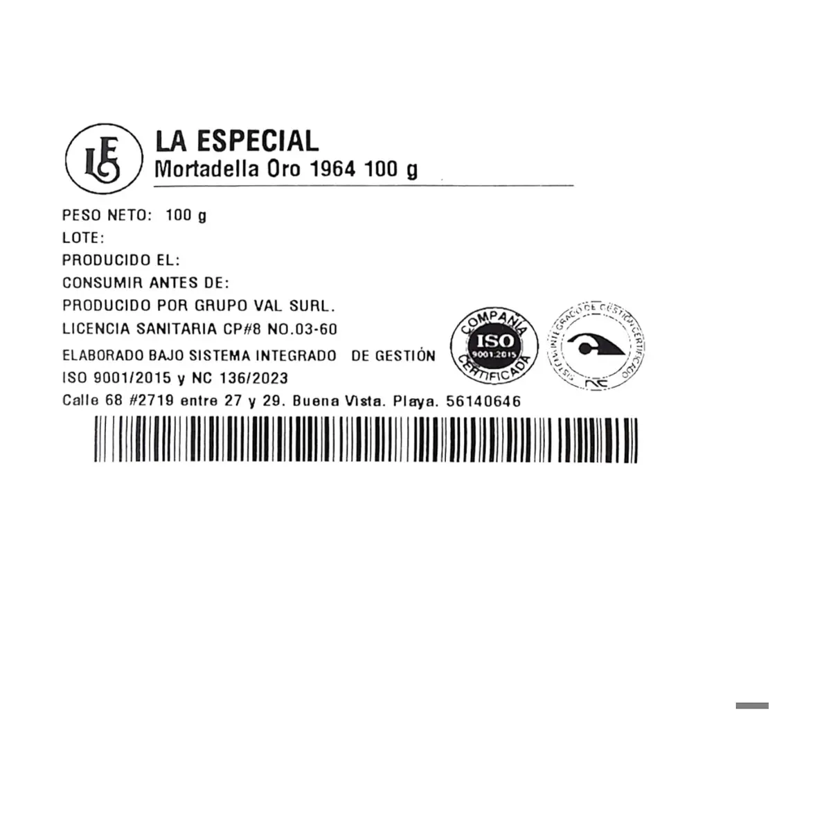 Mortadella Oro 1964 La Especial (100 g / 3.5 oz) - Miniatura 2