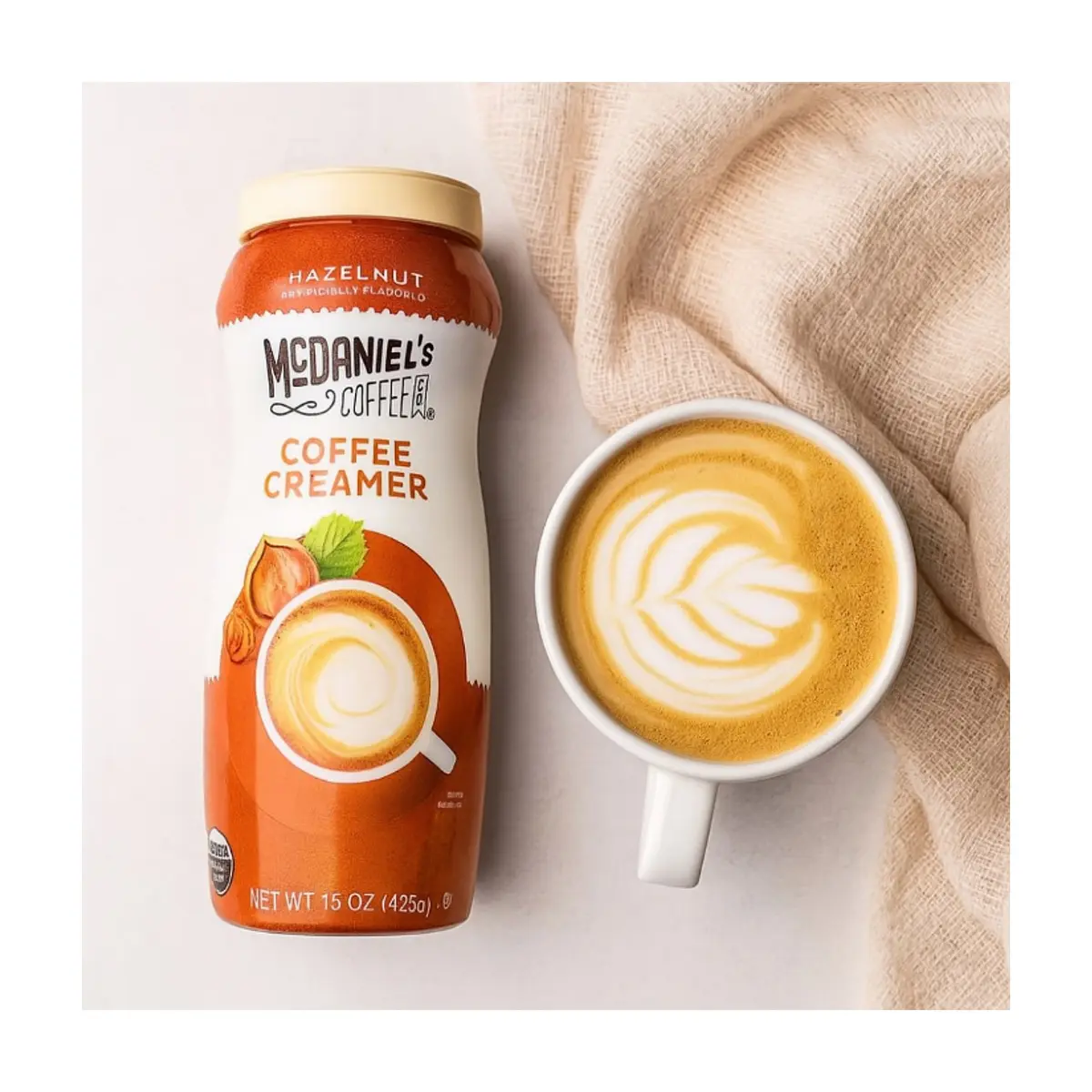 Crema para café sabor avellana McDaniel's Coffee (425 g / 15 oz) - Thumbnail 4