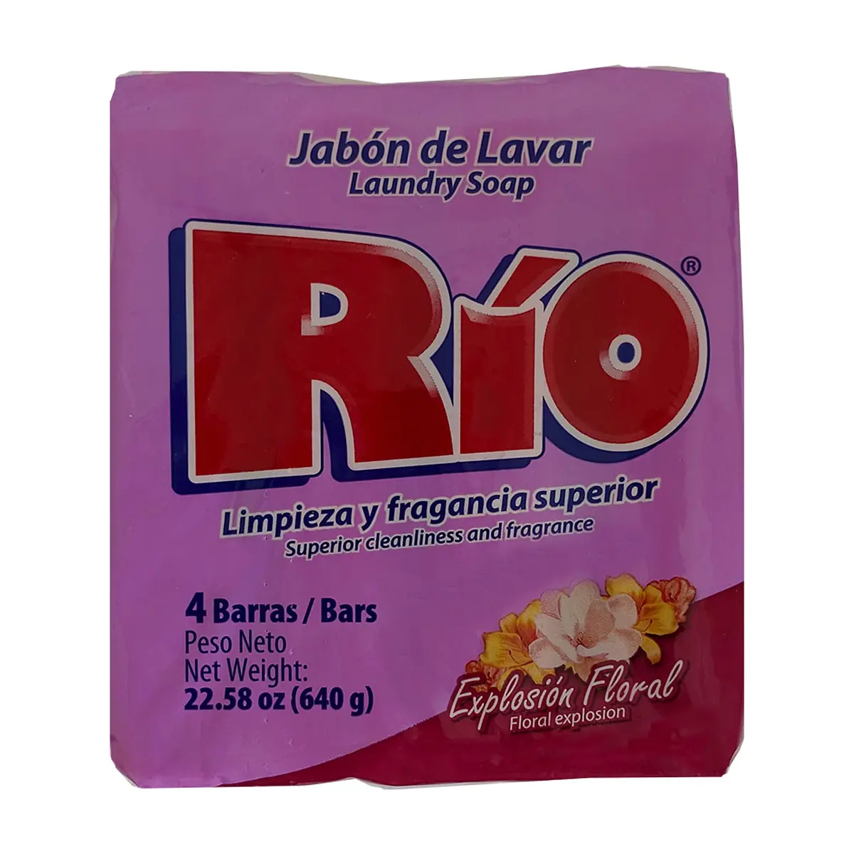 Jabón de lavar Explosión Floral Río (640 g / 1.41 lb)