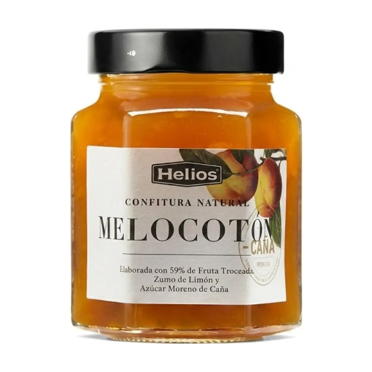 Confitura Natural de Melocotón, Azúcar y Limón (330g) HELIOS
