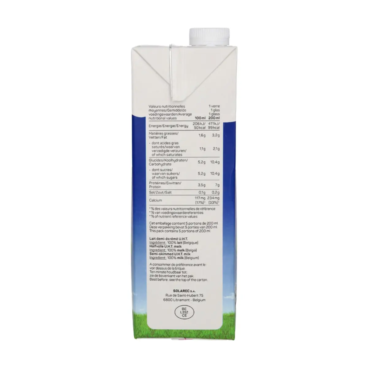 Leche semidesnatada Solarec (1 L) - Thumbnail 3