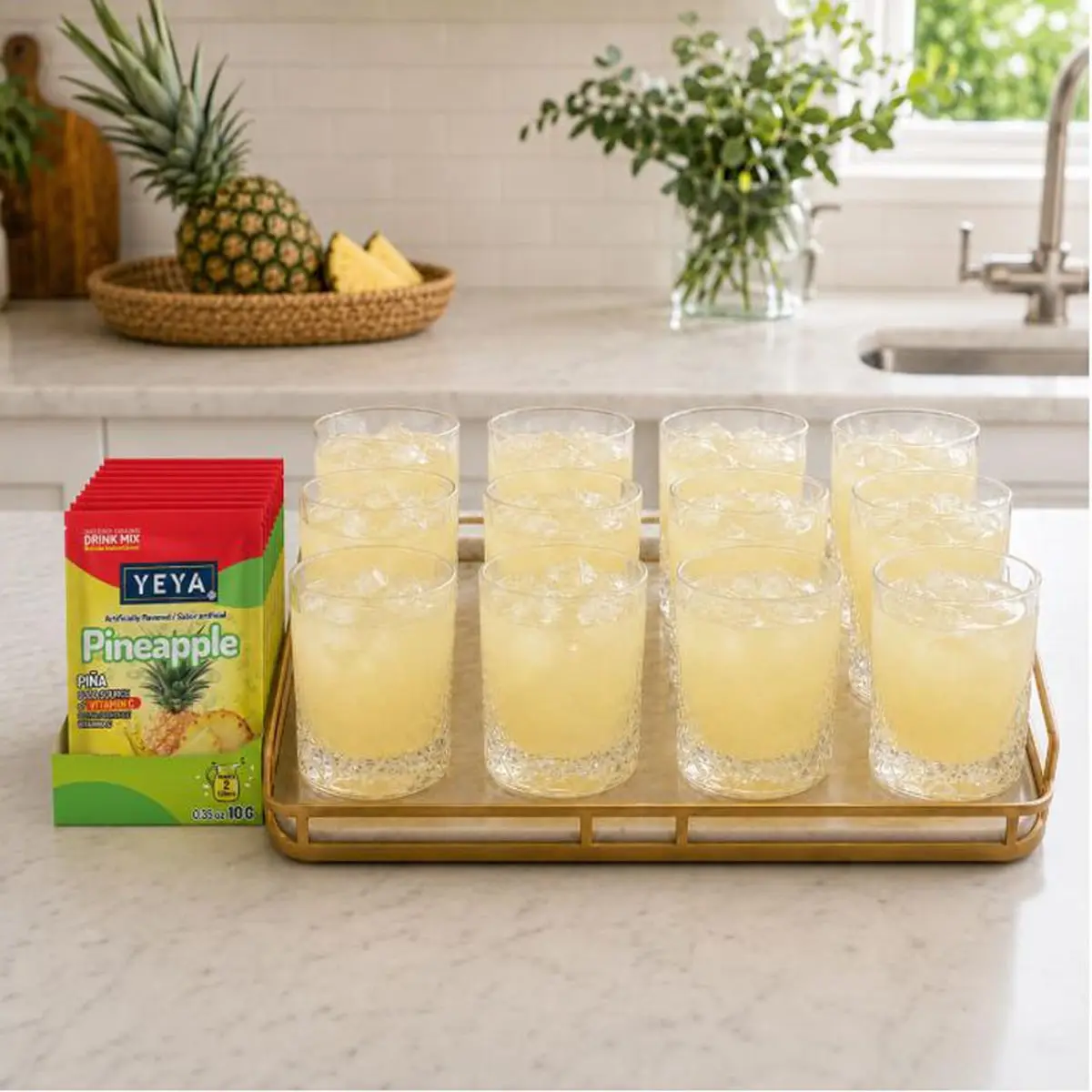 Refresco instantáneo sabor piña YEYA (26 x 10 g / 0.35 oz) - Thumbnail 3